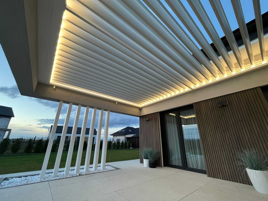 Pergola tarasowa aluminiowa Firmy AM Pergola System - Producent Śląsk