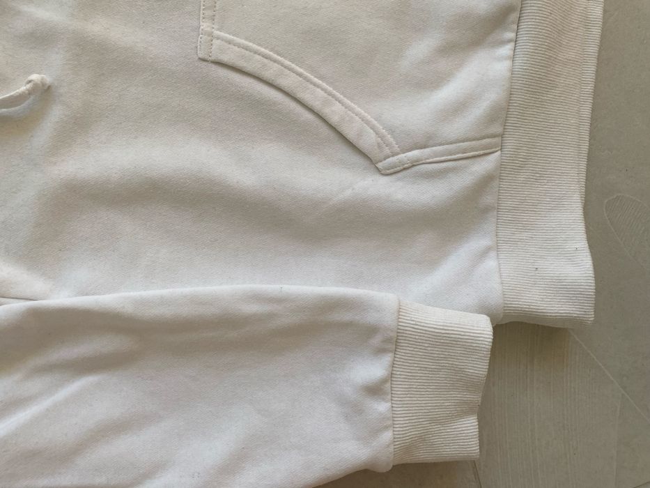Balenciaga XL biala bluza z kapturem