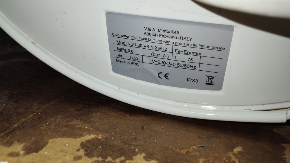 Cilindro eléctrico de 75 litros