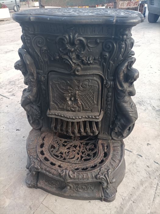 Fogões a lenha ferro fundido e salamandras