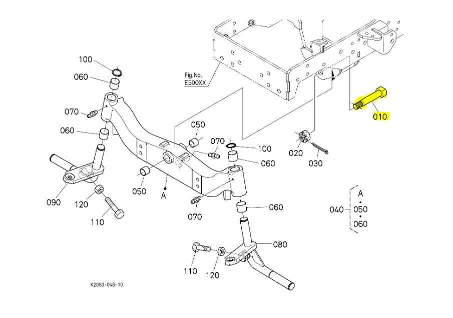 Oryginalna Śruba Sworzeń Osi Kubota G23 G26