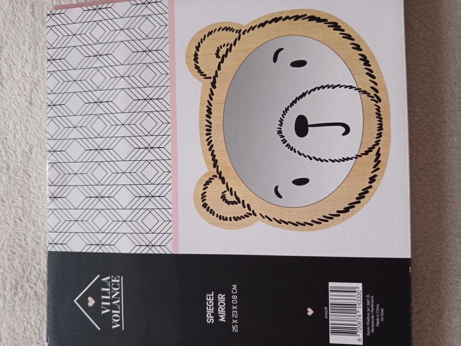 Prezent dla dziecka lusterko miś