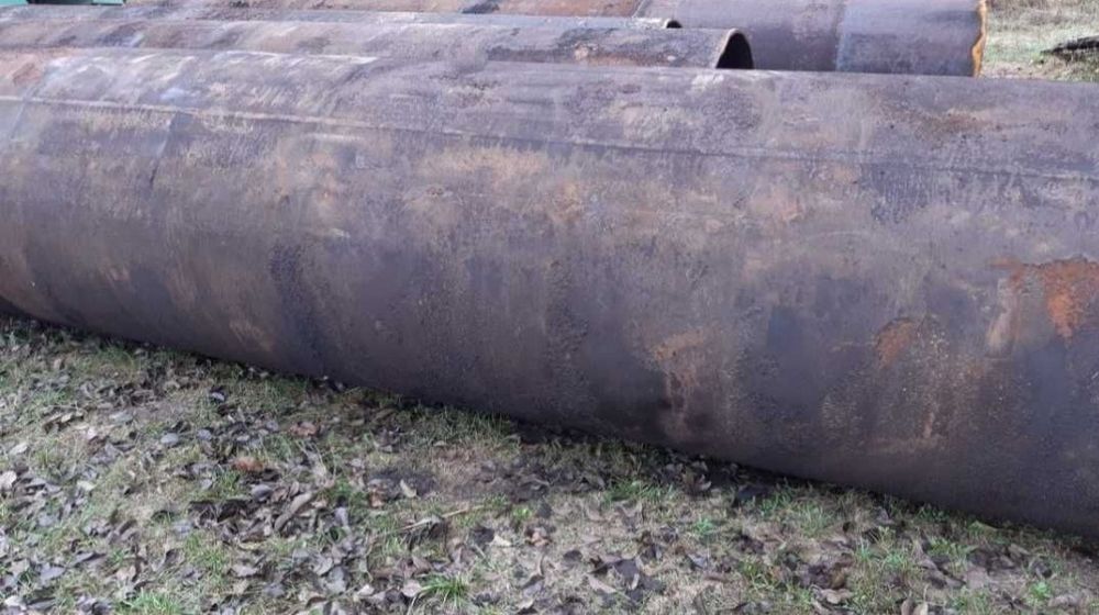 Труба металева діаметр 920 мм Уголок  Грейфер і  трос 18мм  сталевий