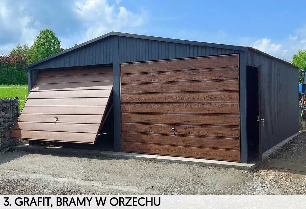 Garaż blaszany 3x5 4x6 5x6 6x6 8x6 9x5 Montaż GRATIS