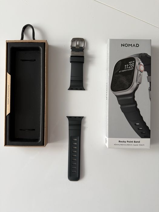 Pasek Nomad Rocky Point Band do Apple Watch 49/46/45/44 mm, czarny