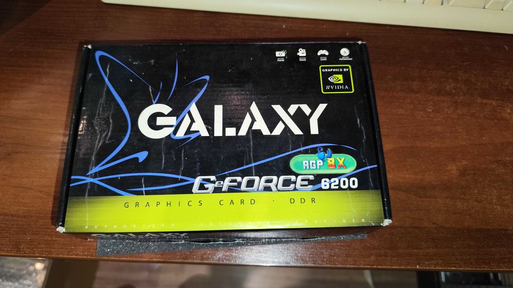 Galaxy GeForce 6200A 128MB DDR AGP 8x | FULL BOX | Retro Klasyk