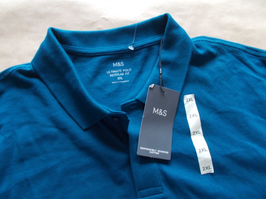 Marks&Spencer Superior Koszulka POLO /krótki rękaw/ 2XL 44/45 cm UK