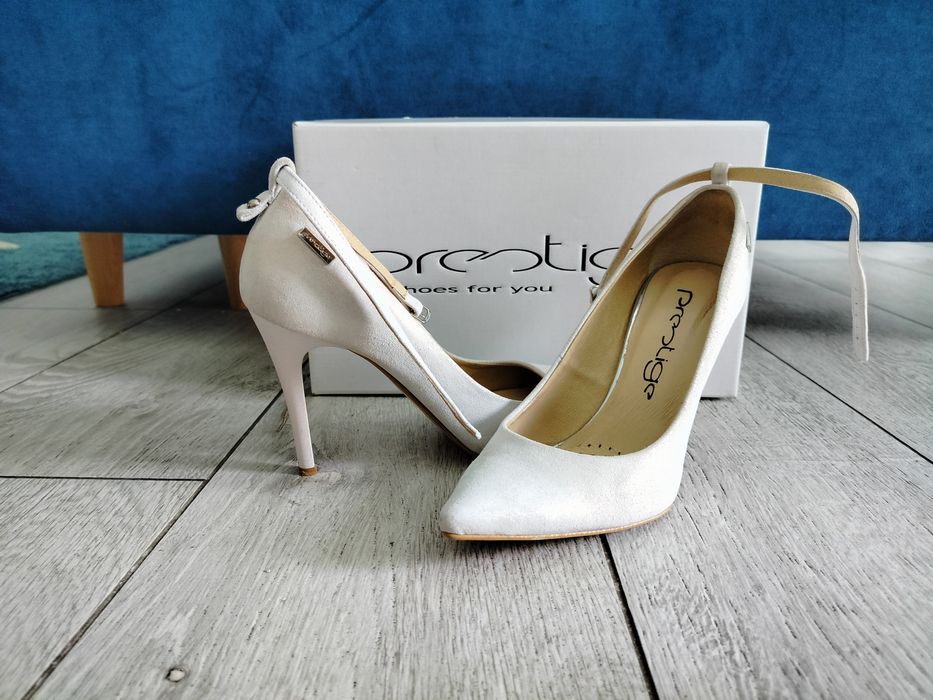 Szpilki skórzane prestige