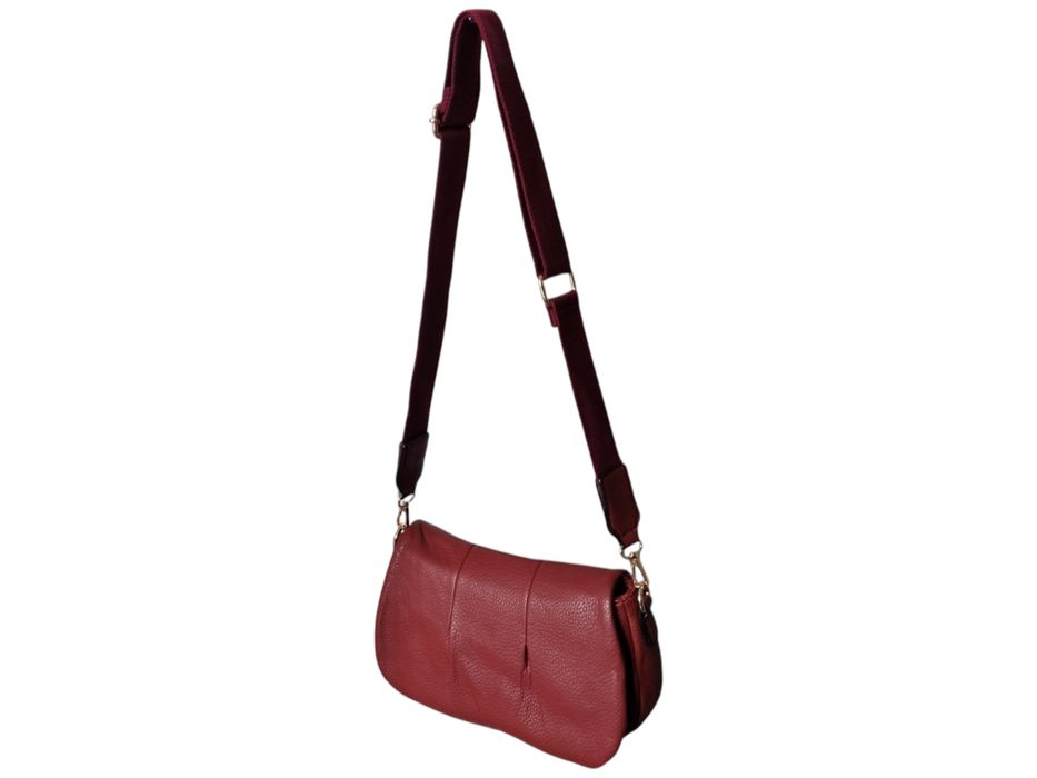 Czerwona Mała Listonoszka Damska na Ramię Miejski Styl