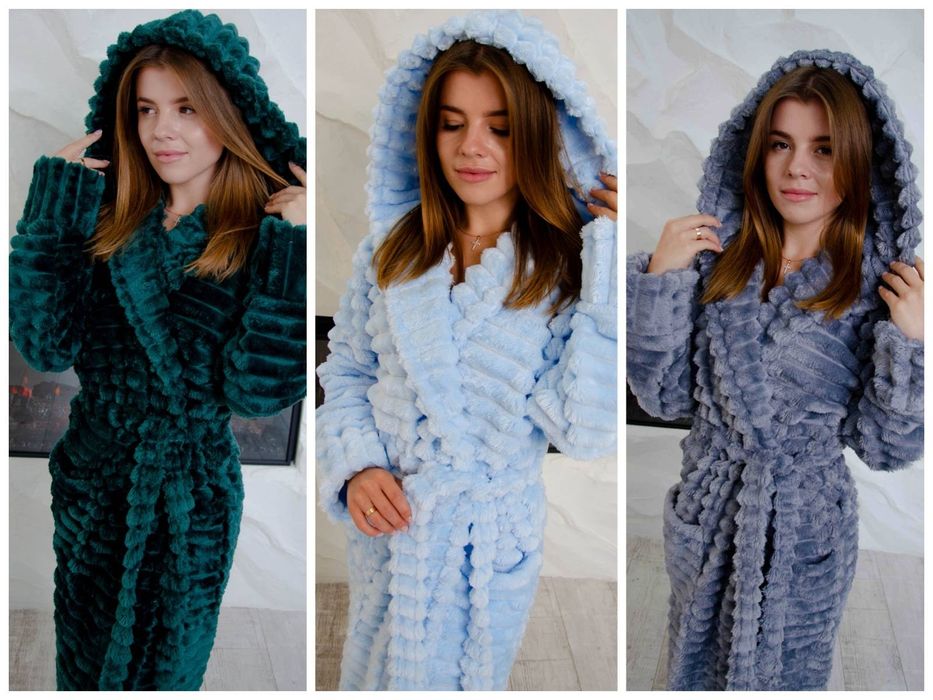 Халат жіночий махровий Шарпей