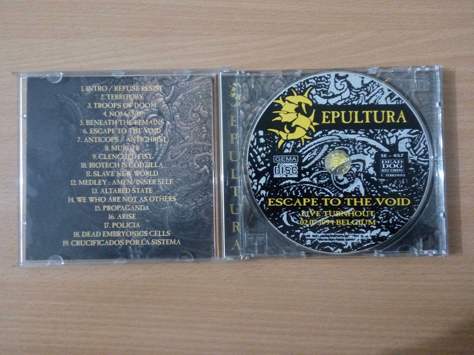 SEPULTURA - Escape To The Void - Bootleg RARO