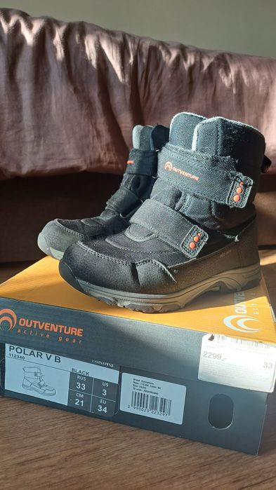 Зимові термо чоботи outventure 33 розмір