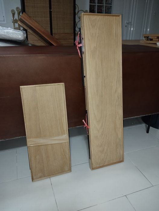 Conjunto 2 prateleiras carvalho