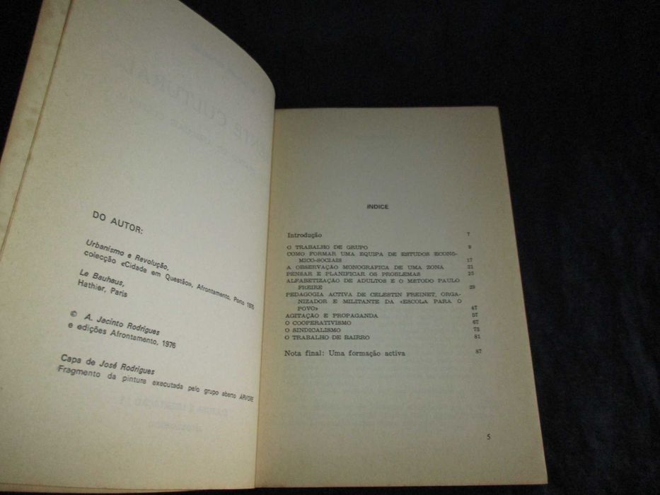 Livro Frente Cultural Estudos para a revolução cultural em Portugal