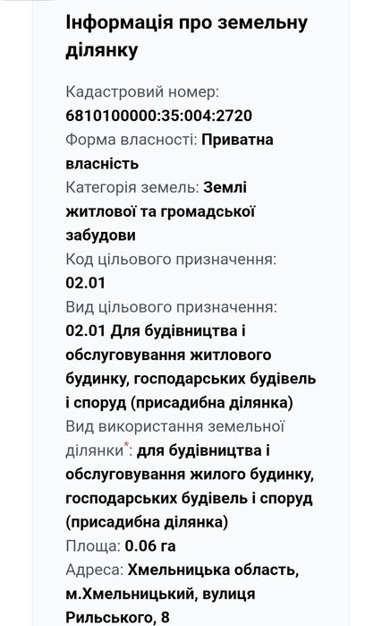 Продам земельну ділянку під забудову