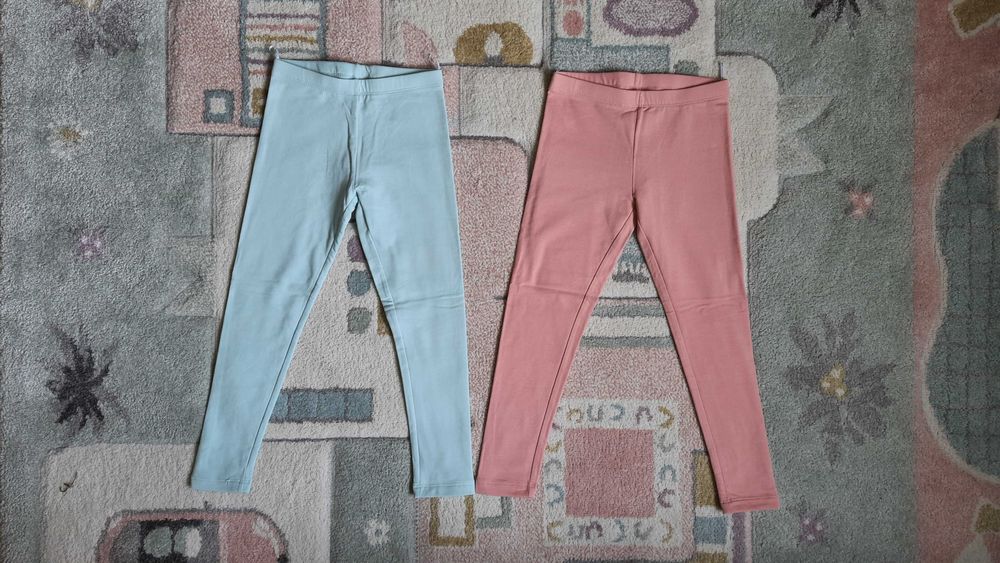 Nowe legginsy 116, ocieplane, C&A, 2 szt.