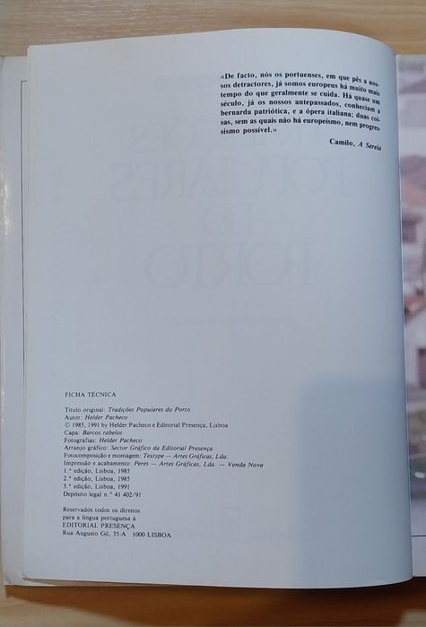 Livro Tradições Populares do Porto