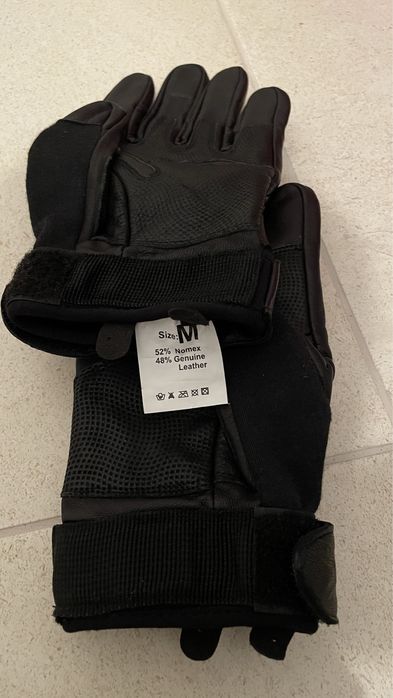 Luvas cabedal pretas