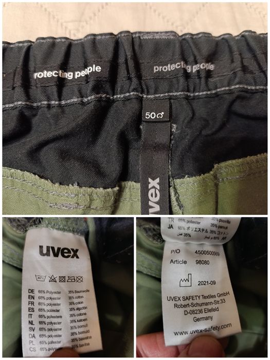 Рабочие штаны uvex tune-up men's work 50 M