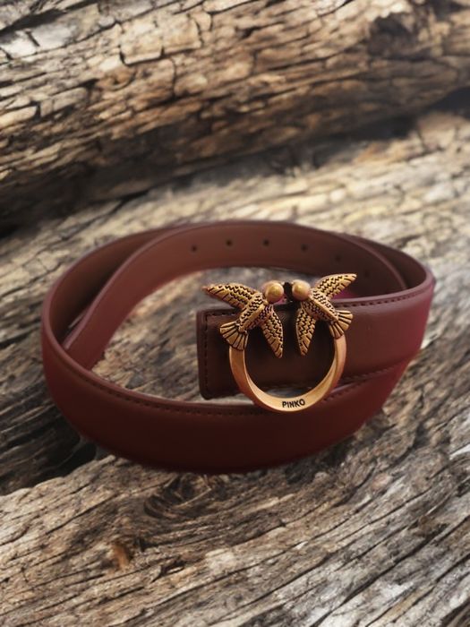 Damski pasek brązowy