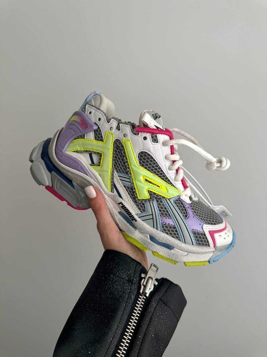 Кросівки Balenciaga Runner Trainer Purple/Yellow/White Premium