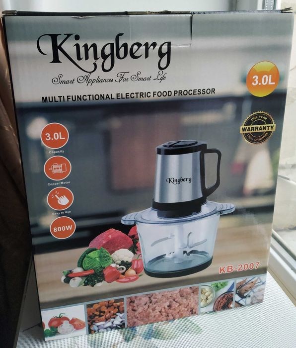 Продам подрібнювач (блендер/м'ясорубка) "Kingberg", об'єм 3 л, 800