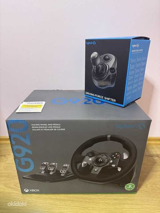 Ігровий комплект 3x: Logitech G920 Кермо + педалi + коробка передач