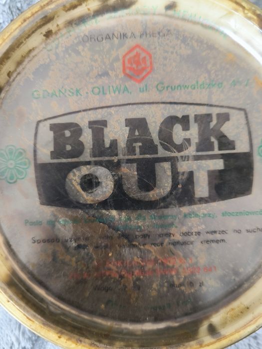 Pasta BHP, Black out PRL, nowa, pełna. Gdańsk Oliwa