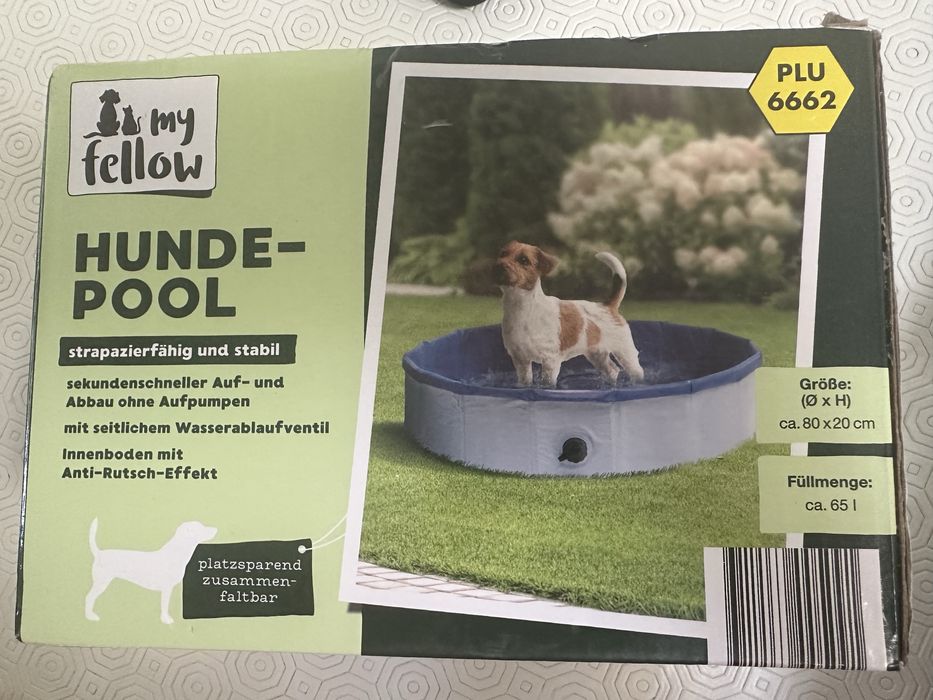 Piscina Dobrável para Cão My Fellow 80cm – Nova