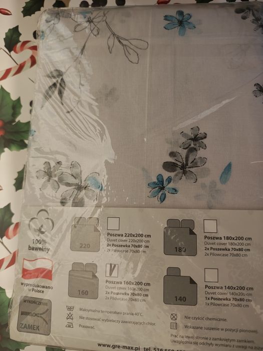 Nowa pościel 160x200+ 2x70x80
