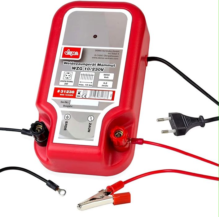 Urządzenie do pastwiska, elektryczne urządzenie do pastwiska, ogrodzenie Mammut WZG 10/230 V