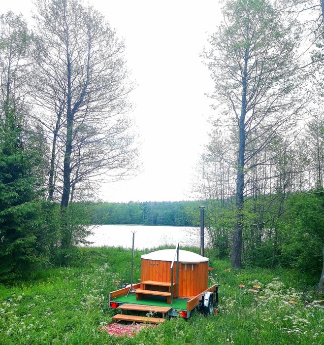 Sauna mobilna panoramiczna balia Jacuzzi wynajem