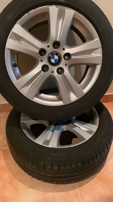 4 Jantes 16 BMW originais +4 pneus