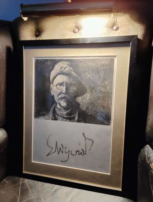 Portret Leon Wyczółkowski grafika,litografia