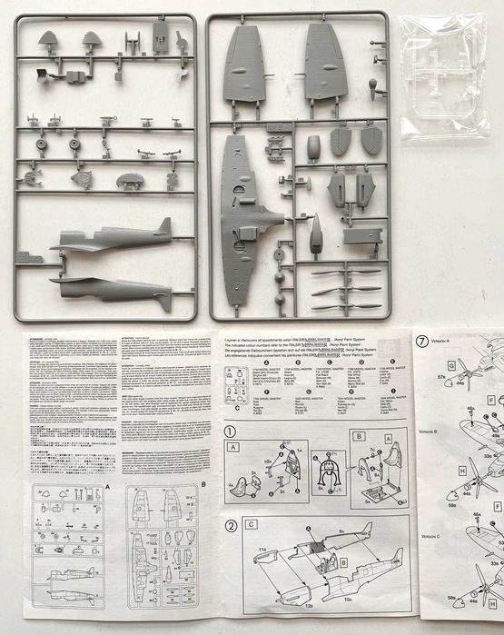 Italieri_Spitfire Mk. Vb. ESc.1:72. Completo mas sem as decalcomanias.