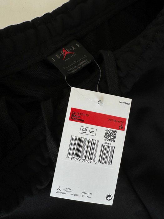 Чоловічі шорти Jordan big logo чорні / шорти джордан без флісу на літо