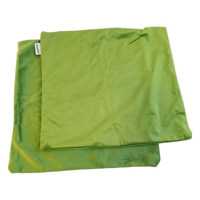 Poszewka 40x40cm Aksamit Zielona 2szt Dekoracyjna