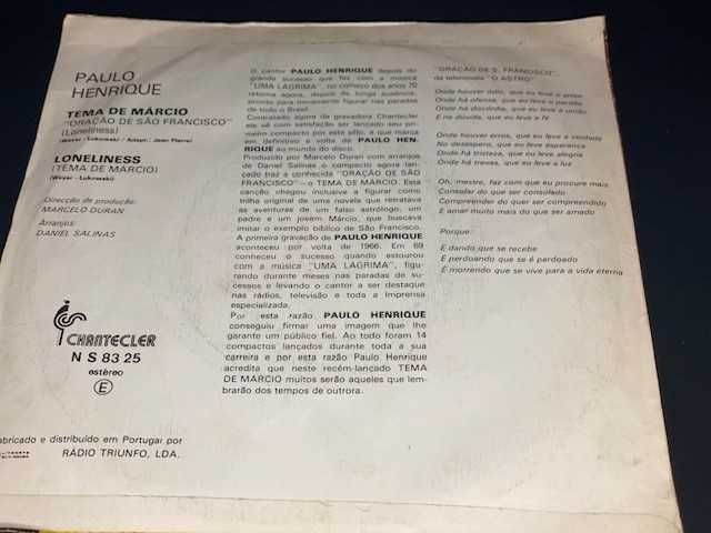 Paulo Henrique - Vynil 45 RPM