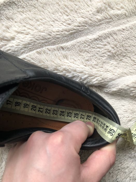 ECCO JOKE (43-44) 28см полуботинки кожаные мужские дерби derby туфли