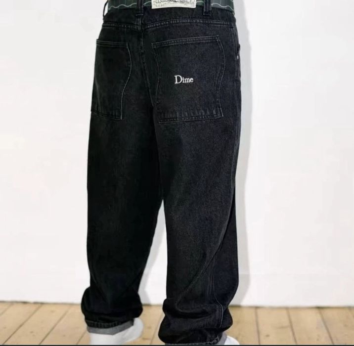 ЗНИЖКА! Джинси Dime чорні, купити джинси дайм, Дайм Вау, широкі