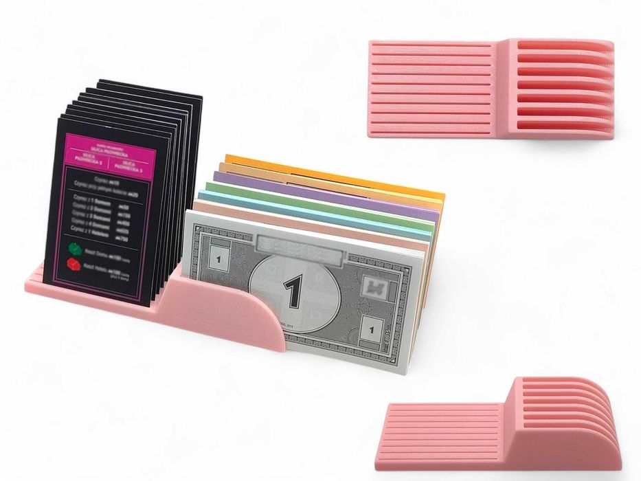 Organizer do gier planszowych typu Monopoly/Stojak na karty,pieniądze