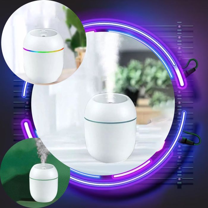 Mini umidificador com leds multicores