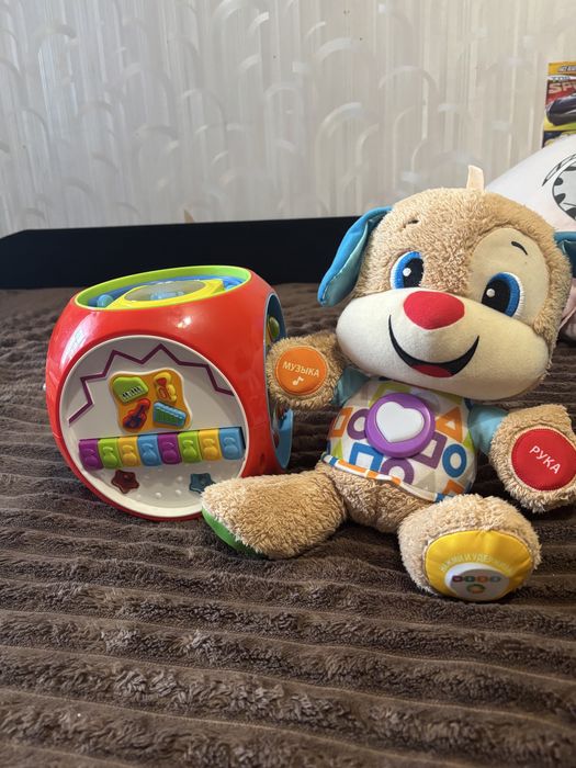 Песик Fisher Price, бізі куб мультикуб Kiddielend, російська мова