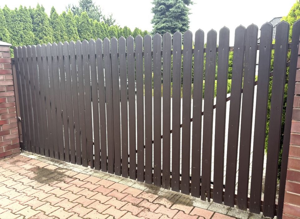 Przęsła ogrodzeniowe + bramy i furtka | używane | stan dobry