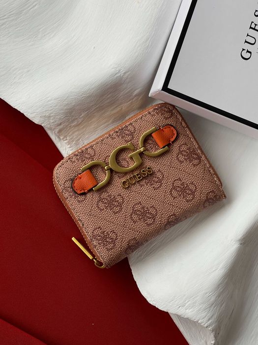 Кошелек женский Guess Dagan 4G logo мини Гесс черный с коробкой