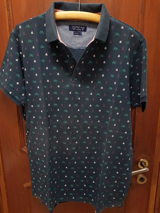 Pólos manga curta homem estilo Fred Perry Lacoste