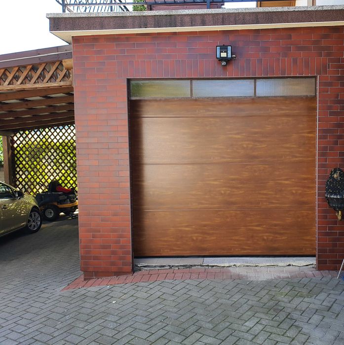 Brama garażowa złoty dąb 2500x2500