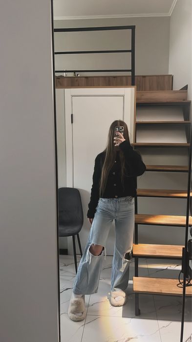 джинсы с разрезами H&M