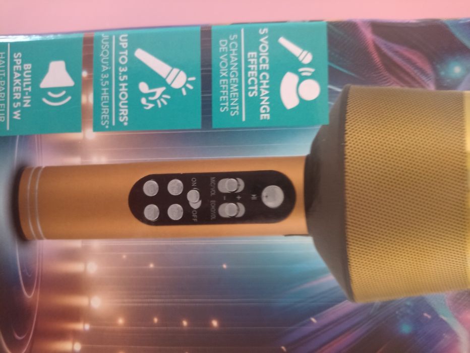 Mikrofon premium bezprzewodowy karaoke Bluetooth zabawka dla dzieci