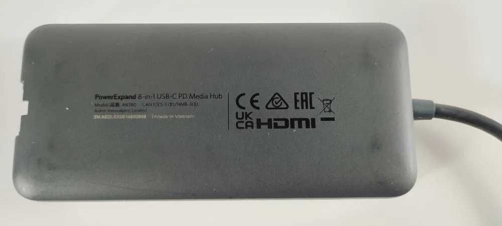 Hub USB-C Anker PowerExpand 8-em-1 PD Media Hub A8380